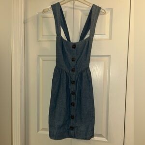 Free People Denim Button-Down Dress